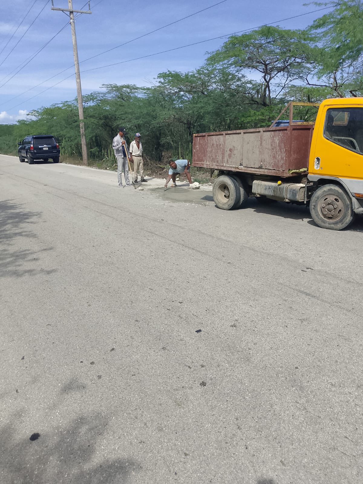 Operativo de parches de baches en calles: